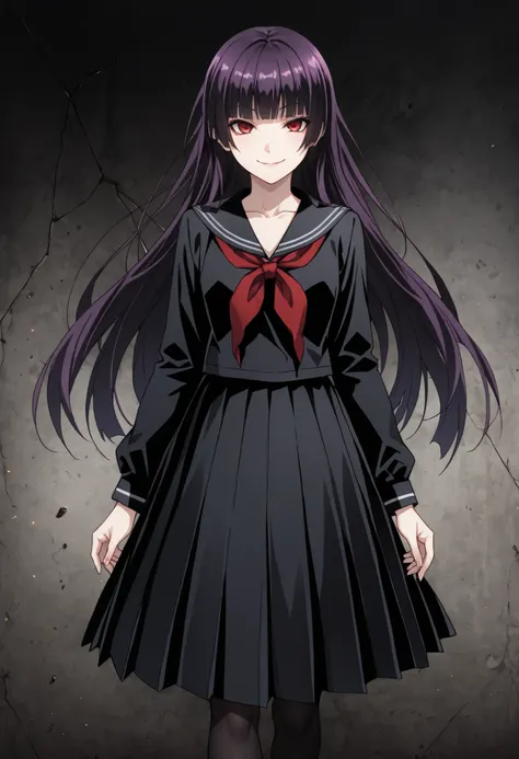 (masterpiece, best quality, perfect face:1.4), (((close up face))),head shot, kanoe yuuko\(dusk maiden of amnesia\), long hair, purple hair, hime cut, blunt bangs, red eyes, proportional body, proportional,1 girl, beautiful hair, beautiful face, beautiful ...