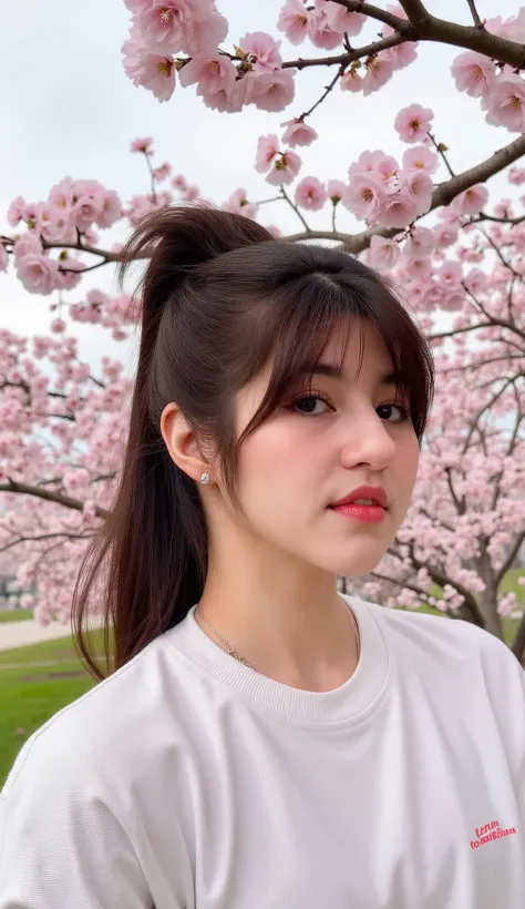  16k, best image quality, highest resolution, Best Quality, surrealism, masterpiece, High detail, Textured skin - Multiple awards, RAW, f/1.2, Nikon, Fujifilm, movie light effect that won't light up, Like a scene from a movie, 1 girl,flower, cherry blossom...