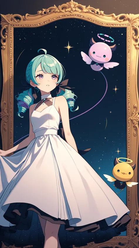 Hinata and gwen  with proper dress , looking professional in sareee, that attracts all the users and humans , 