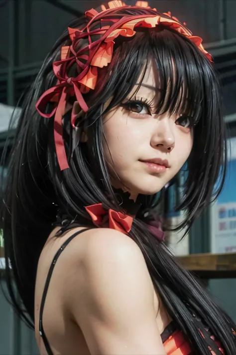 Kurumi Tokisaki with the best shadow best effects best quality best resolution HD