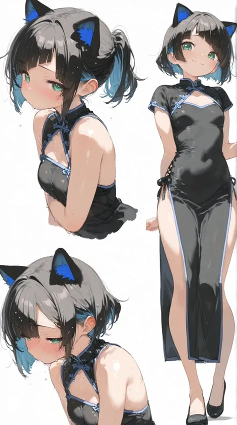 Kissing Face(((White background)))(((One girl)))(high resolutionのmasterpiece,high resolution,High precision in selection,high resolutionモデル,top quality:1.2) (Cook Hold Subjective(masterpiece:1.5)super definition,high resolution,8k) (girl with cat ears)dar...