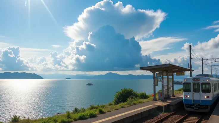 A small station close to the sea