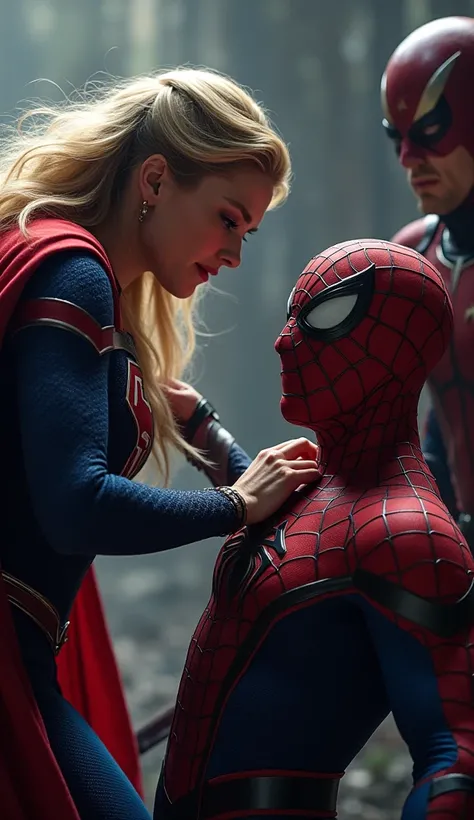 Supergirl kills Spiderman 
