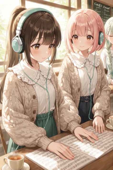 Best Quality、High resolution、(High image quality:1.4)、(masterpiece:1.2)、Detailed Background、(Beautiful face in every detail:1.4)、(Highly detailed face:1.2)、(Detailed eyes)、(Normal number of fingers:1.4)、Anatomically correct、(Two beautiful age girls:1.5)、Pe...