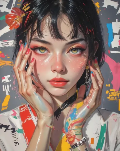 Midjourney_Whisper,A hyper-realistic portrait of a stunning supermodel, featuring a beautifully detailed face with captivating eyes and a serene expression,The image showcases her natural beauty, focusing on her flawless skin and delicate features,The comp...