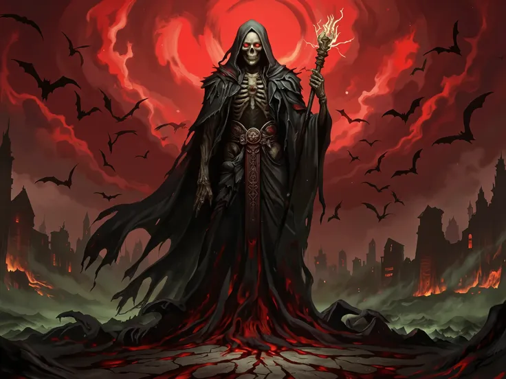 King of the Undead Resurrected from Hell，Resurrection from Hell，horrible，rich，Undying，Bats fly，Scary 