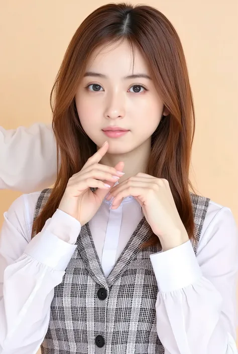  ( Very Detailed Face :1.4)  Standing , ( perfect young Japanese beauty , a man  Standing  behind a girl,   man bangs his girlfriend from behind,  perfect body,  very beautiful ,  long legs ,(Hidden Photos)、(  beautiful woman with perfect figure), Japanese...