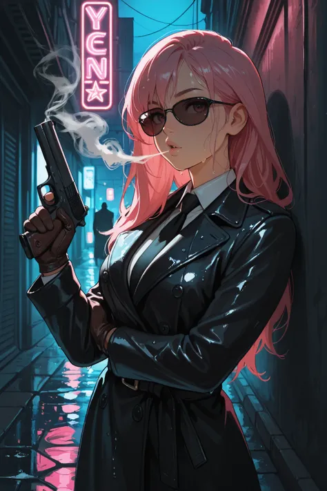 ネオンと雨と女と銃 👊