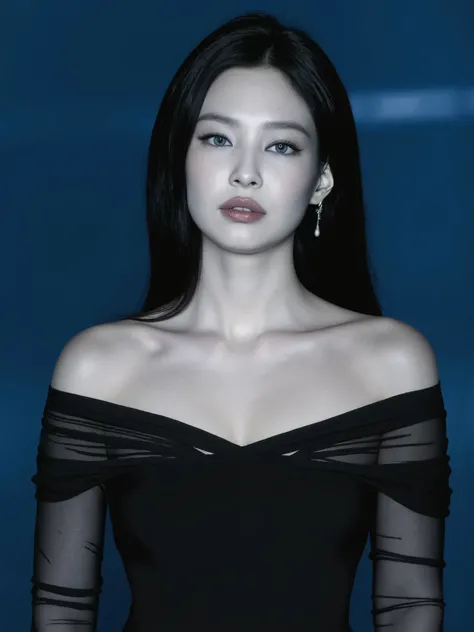 Jennie Kim, ultra detailed face, symmetrical face, smooth skin, high-resolution face, close-up, high quality, soft lighting, clear eyes, natural mouth, symmetrical features, high-definition face