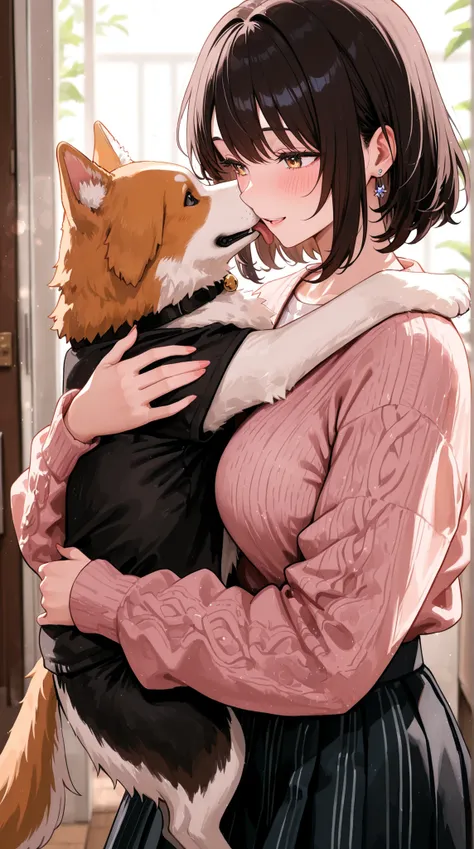womanhood, dog, cat, Heartwarming,