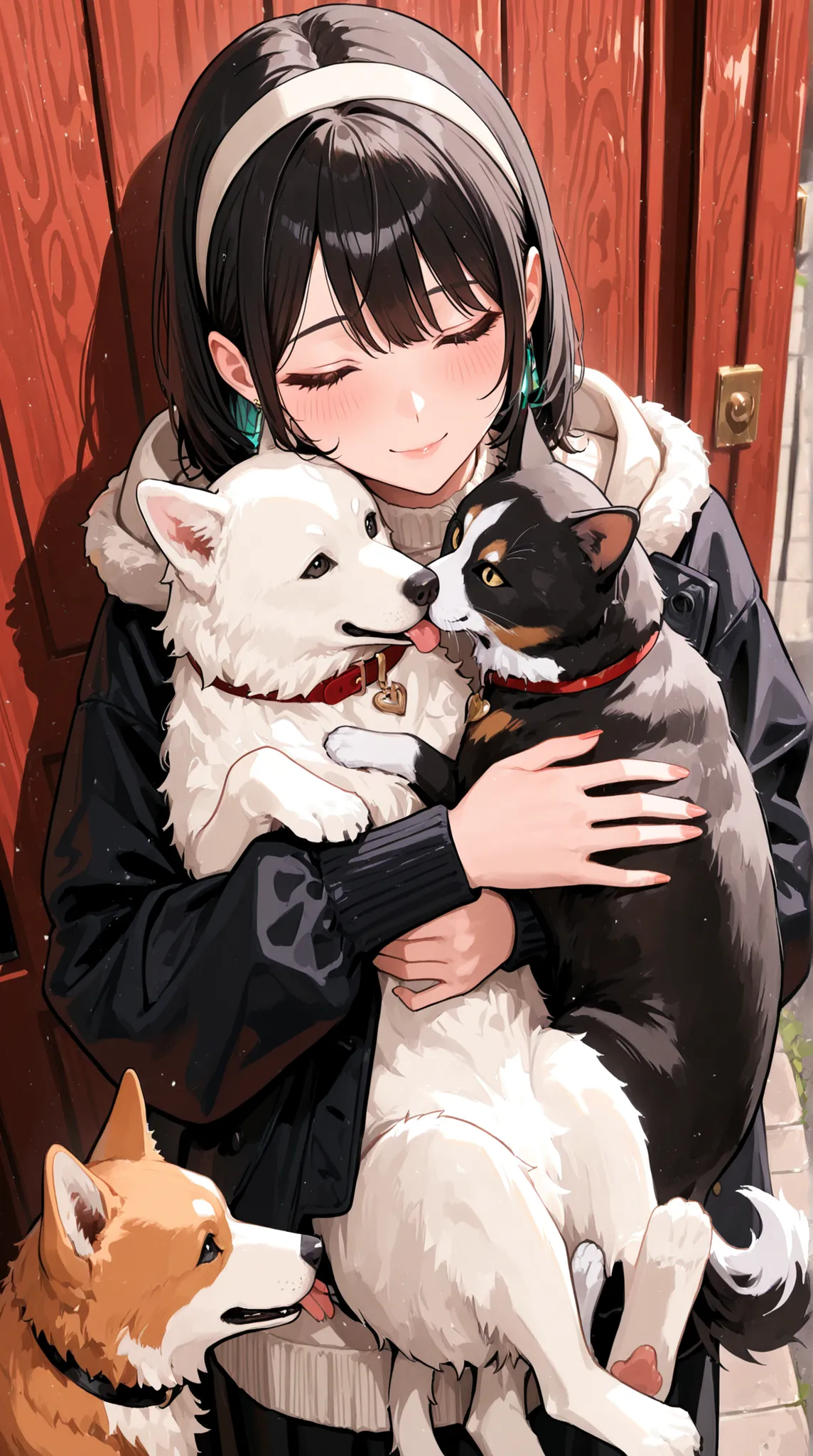 womanhood, Dogs and cats, Heartwarming,
