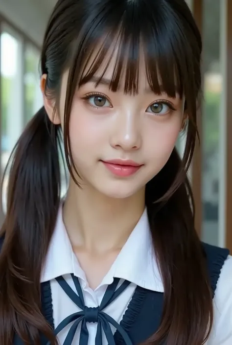 {{focus on the eyes:1.8}},{High selection accuracy},{{{{chestの上の顔の写真}}}},{{one high school girl :smile Yan:chest:Nipples}}、{smile:big double eyelids:mascara: teardrop bag:long eyelashes:1.8}}、{{透けて見える白いレオタード-Nipples:1.8}},{STRAIGHT HAIR::princess cut to li...