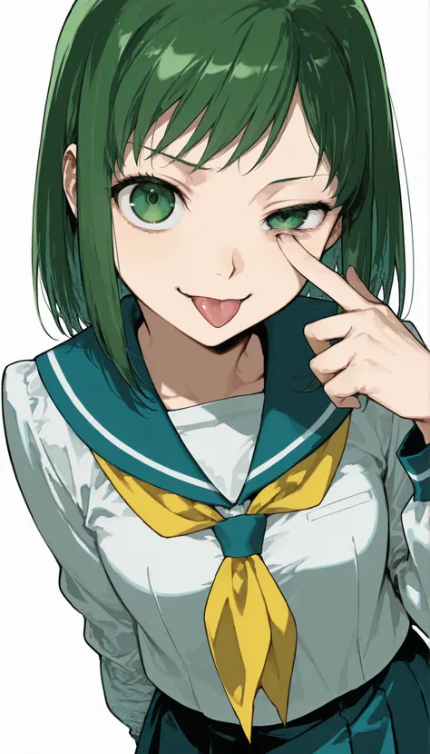 { score_9, score_8_up, score_7_up, } { Color manga quality, screentone shading} { masterpiece, high quality, best quality, highres}
BREAK
{ Midori_No_Hibi_Artstyle_LoRA : hentai_Artstyle_Lora : NSFW ,  } 
BREAK
{ 1girl, solo, Midori Kusagano, green eyes, g...