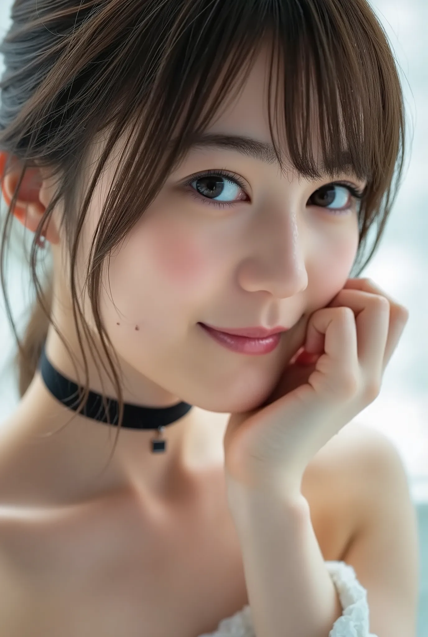 Ikuta Erika, Bang, smile, Young and  cute Japanese faces , High Definition CG Unity 8k Wallpaper,  ultra high precision,very detailed, film grain,lens flare glow,top quality ,8k,Viewer,(( masterpiece)), ((top quality)), (very detailed), ((cute)), ((sexy)),...
