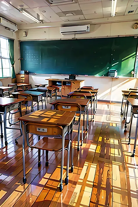  、After School Classroom、Dark Classroom、Take a picture of the desk、no one
