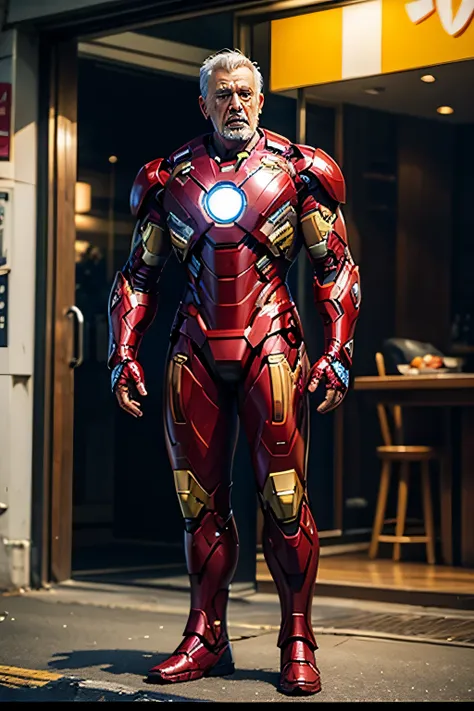 Heroes like Iron Man、Full Body、old man