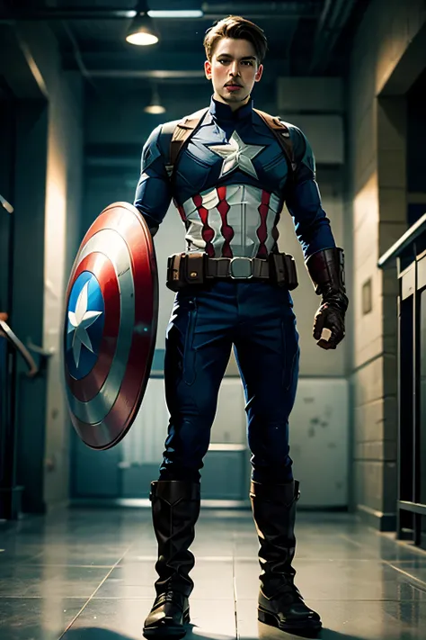 Heroes like Captain America、 male、Full Body
