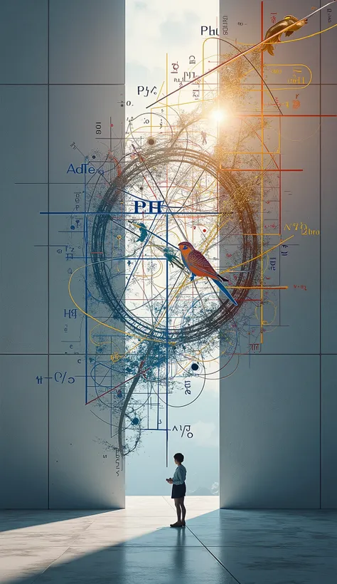 A post that suggests and symbolizes mathematics with an equation and includes numbers, alpha and beta symbols, and mathematical sentences, which suggests that it is related to mathematics.