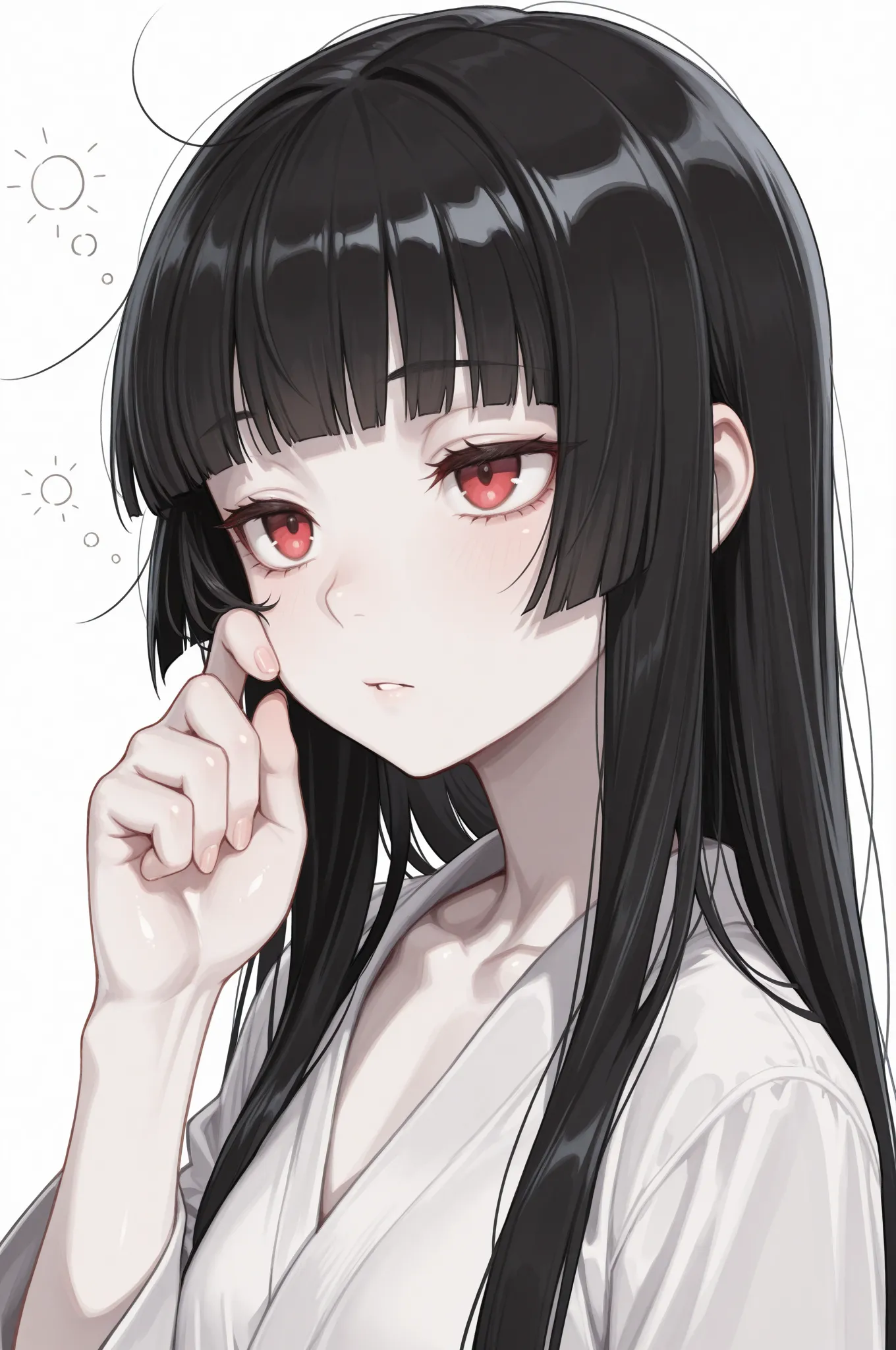 black hair