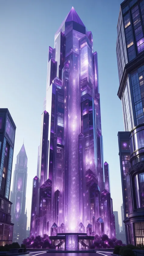 A skyscraper in modern-day New York City is made entirely out of a translucent quartz crystal. It is 200 feet tall and is hollowed out to make the structure in just one piece. Found far inside the earth, this quartz crystal point is an amethyst variety and...