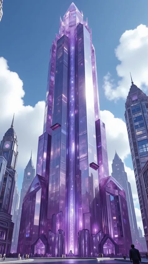 A skyscraper in modern-day New York City is made entirely out of a translucent quartz crystal. It is 200 feet tall and is hollowed out to make the structure in just one piece. Found far inside the earth, this quartz crystal point is an amethyst variety and...