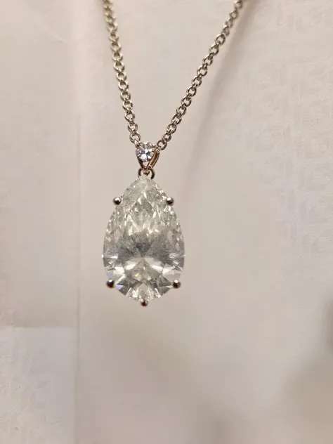 4.86 carat Lab Diamond necklace 