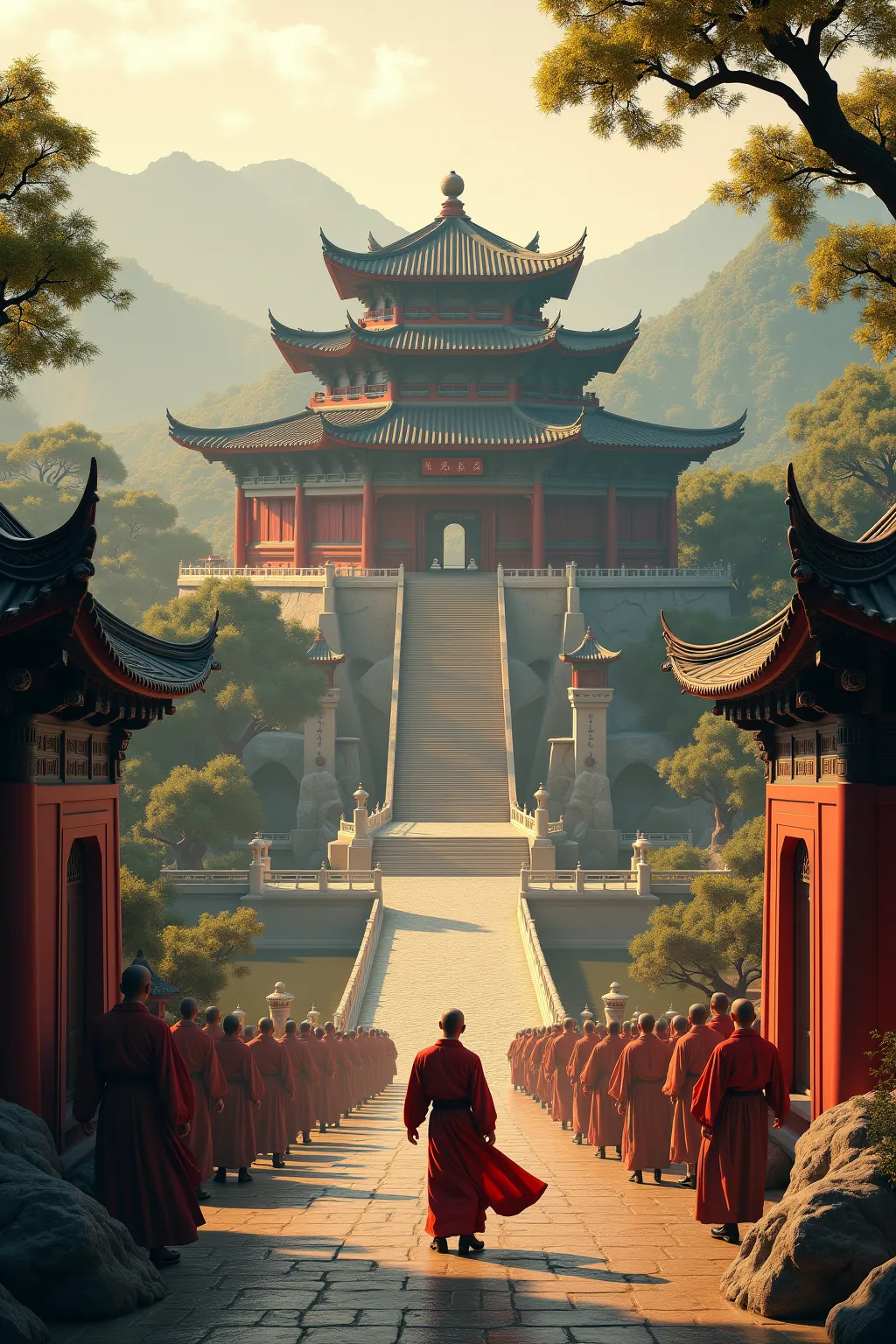 Generate a few pictures of Shaolin Temple