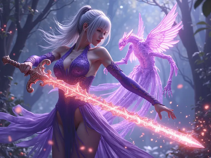 Best Quality,4K,8k,hi-res,masterpiece:1.2,Super Detailed,realistic:1.37,HDR,ultra high resolution,Ultra Fine Painting,clear focus,Physically Based Rendering,Extremely detailed description of the surroundings,Professional,Art Nouveau,tarot card style, (2 ch...