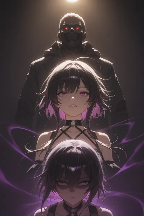 「Idol Killer」, Popular Idols Who Shine on Stage, Meanwhile, they have secrets that no one can tell anyone behind the scenes, Black Past Hidden Behind Their Glamorous Exterior, Malicious look, possessing gaze, decadent atmosphere, Darker Tones, Detailed and...