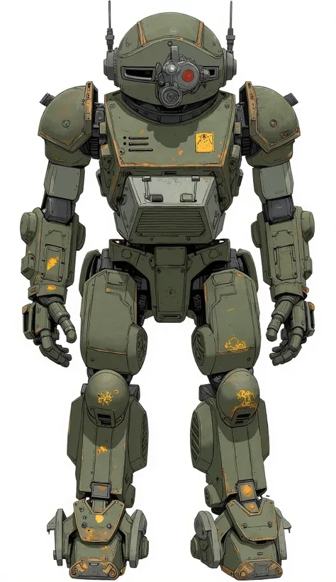 ATM-09-ST scope dog、a very elaborate model、suggests use in rough terrain and combat scenarios。with a frame that looks like、Mr.々model consists of angular panels and intricate joints It gives a realistic and immersive feeling。weathered tones of yellow and br...