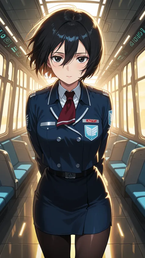 BREAK (masterpiece:1.2), best quality, high resolution, unity 8k wallpaper, (illustration:0.8), (beautiful detailed eyes:1.6),Modern airport interior, vast terminal with high glass ceilings, golden hour sunlight streaming through windows, reflective marble...