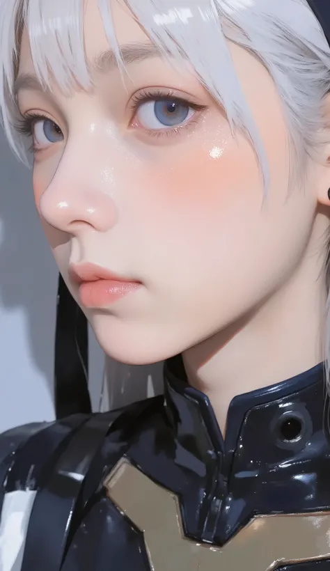 score_9, score_8_up , score_7_up , score_6_up , score_5_up ,Rating_Safety, Source_photorealistic BREAK {(masterpiece,Best Quality, 16k portrait , ultra high resolution, very detailed work, elegant and beautiful face 、eye 、skin、My hair)} BREAK {(1 Yorha-W...