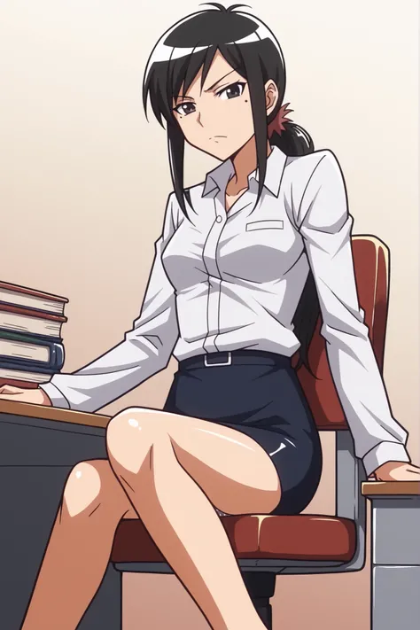 midori kuzuhara ( enomoto ),comic,2000s_(style),{{{chibi}}},manga style,simple,with rough sketch lines,line art,Minimalist portrait,in syonenmanga style,closed mouth,ideal ratio body proportions,medium breasts,{{in Enomoto Shunji style,}}
indor,office,offi...