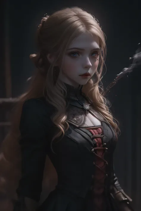  ((best quality)), ((masterpiece)), (detailed), perfect face (((mastepiece, of the highest quality, super detailed))), Dark science fiction art, dark sci fi, ((gothic art)), ((Bloodborne inspired)), (Victorian era inspired), (YorHa), (occultic vibe), (cosm...