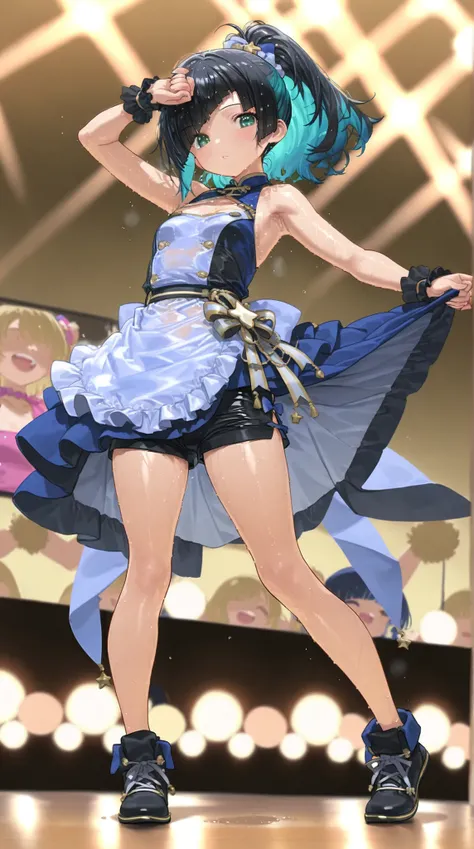 On stage, she is everyone's idol, but behind the scenes, she has a secret that she can't tell anyone. (high resolutionのmasterpiece、high resolution、High Accuracy in Selection、high resolutionモデル、top quality:1.2) (Cook Hold Subjective(masterpiece:1.5)super de...