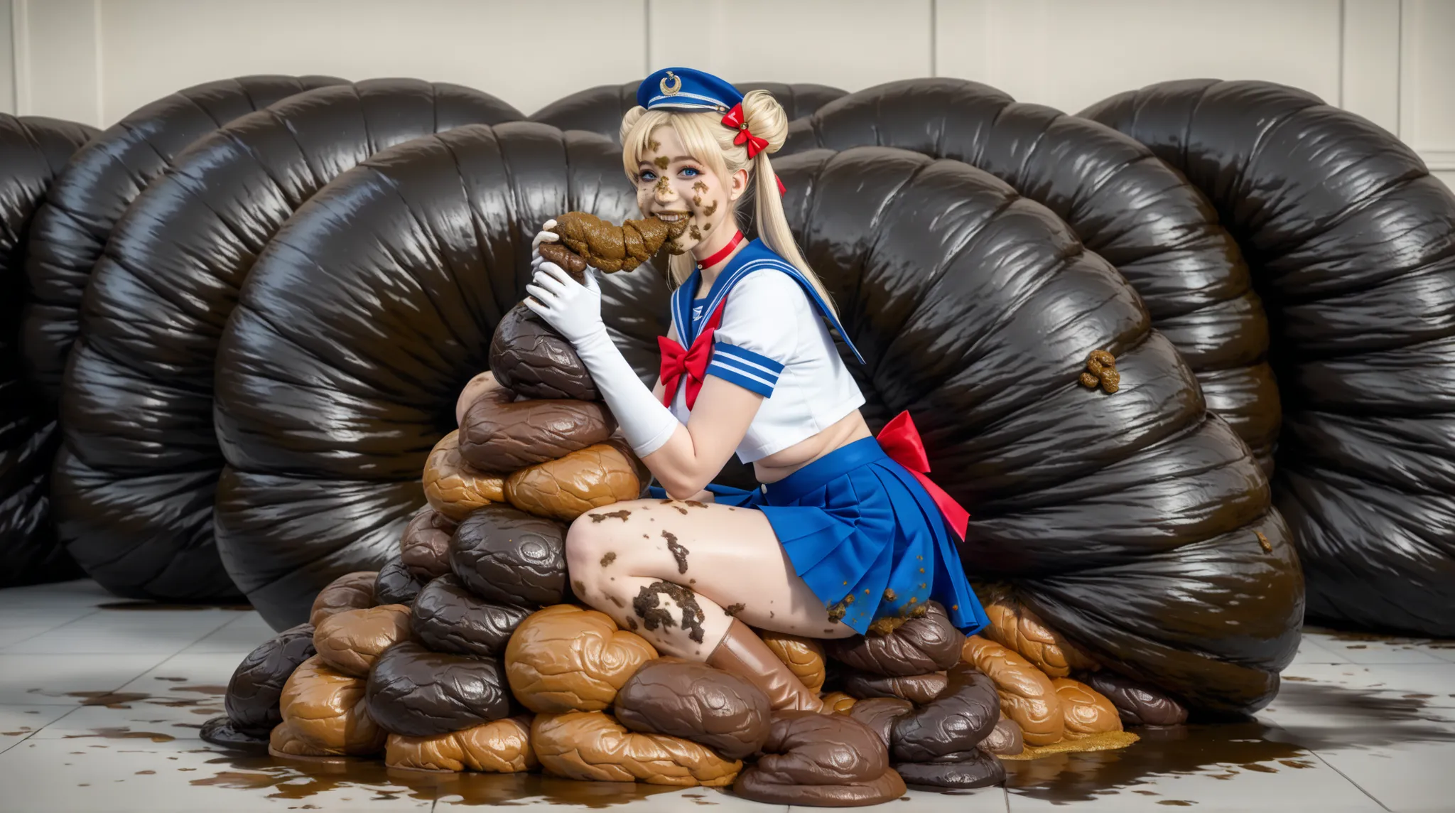 (( masterpiece)), better quality, amazing quality, very, nsfw, Stable_Yogis_SD1.5_Positives, (((((gigantic pantypoop))))), (((((excessive feces splatter))))), (((gigantic feces all around:1.8))), ((sitting on feces:1.5)), ((gigantic feces everywhere, feces...