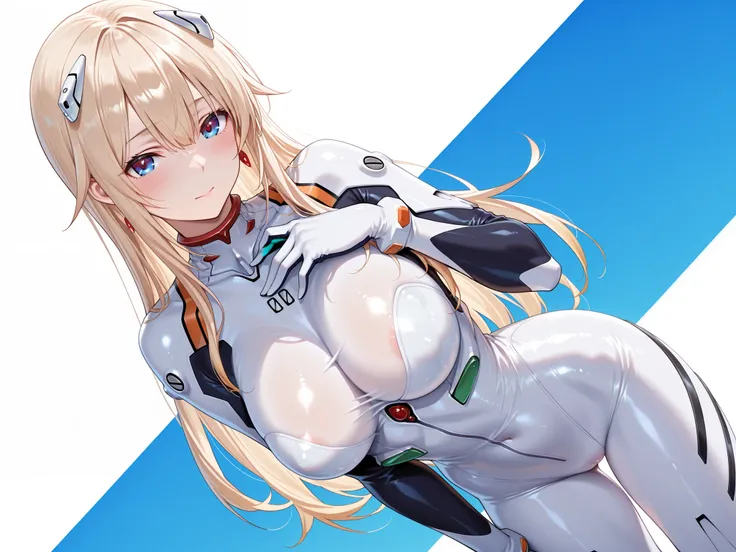solo,masterpiece,best quality, amazing quality, highres, absurdres, very aesthetic, high resolution, ultra detailed, perfect details,(masterpiece, detailed:1.2),vspoema,large breasts,blue eyes,blonde hair,gradient hair,long hair,earring,<lora:rei-ayanami-c...