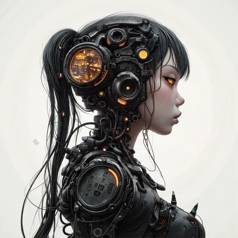 high quality, 8K Ultra HD, A beautiful double exposure that combines an harajuku cyberpunk goddess silhouette with sunset coast, sunset coast should serve as the underlying backdrop, with its details incorporated into the goddess , crisp lines, The backgro...