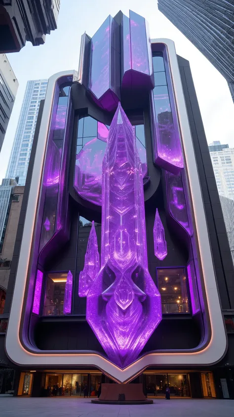 A skyscraper in modern-day New York City is made entirely out of a translucent quartz crystal. It is 200 feet tall and is hollowed out to make the structure in just one piece. Found far inside the earth, this quartz crystal point is an amethyst variety and...