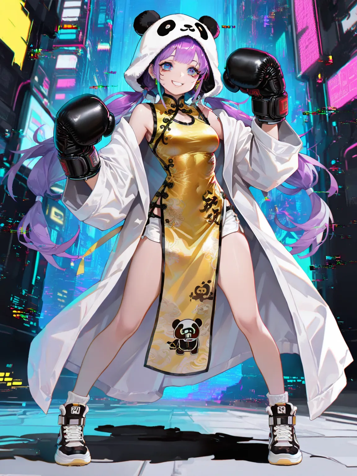  熊猫国潮拳手 (Panda Guochao Fighter Style)