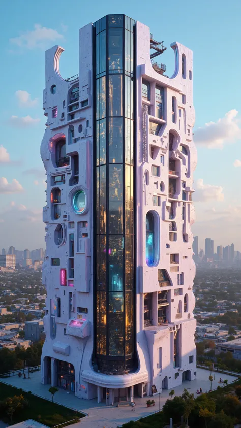 In modern-day Los Angeles, a 250-foot tall skyscraper, the frame made entirely out of a translucent quartz crystal. The outside frame is hollowed out to make the structure in just one piece. Found far inside the earth, this quartz crystal point is generic,...