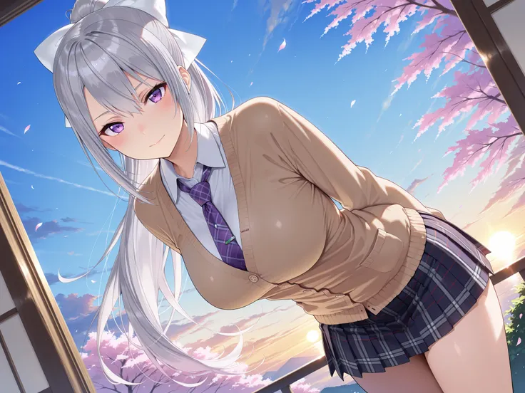 solo,masterpiece,best quality,super fine illustration、finely detail 、clear picture、UHD、HDR, amazing quality, highres, absurdres, very aesthetic, high resolution, ultra detailed, perfect details,nijikaede,purple eye,grey hair,long eyelashes,long hair,ponyta...