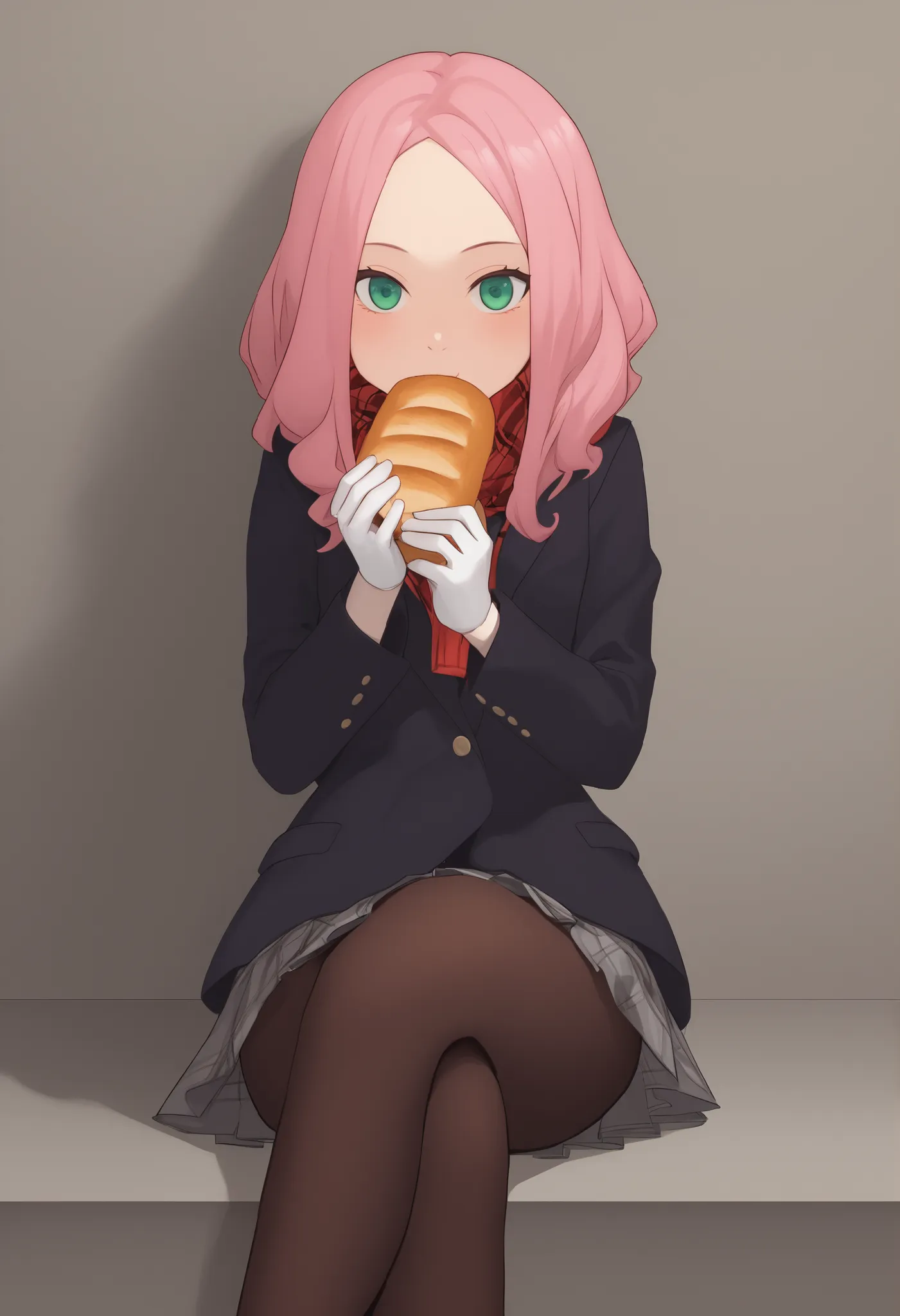 Sakura Haruno. small breasts, huge hips, pink hair, gigantic hair, light green eyes, thin lips, very fair skin, big forehead. | highres,absurdres,very awa,masterpiece,best quality,newest,lineart,chiaroscuro,Natural Light,Mood Lighting,cinematic lighting,vo...