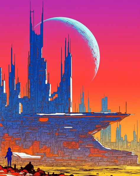 vintage sci-fi aesthetic art_rel_260420