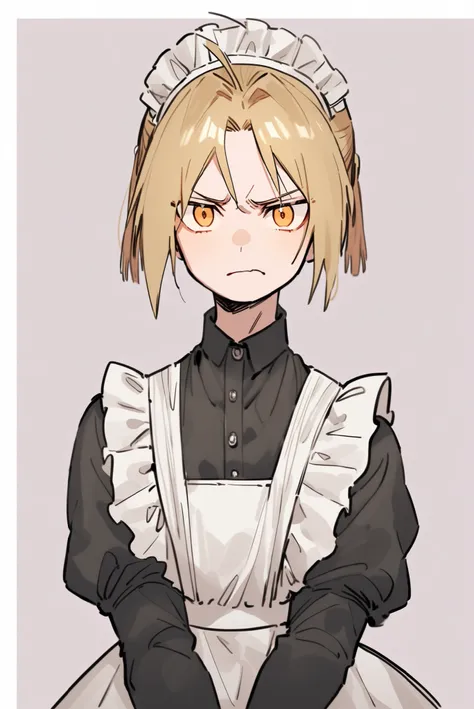 Edward Elric、Maid Outfit、tighten your neck
