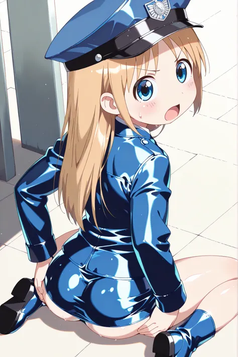 (((anime style))),score_9, score_8_up, score_7_up,masterpiece, best quality,ultra detail,1girl,((solo)),yasuna oribe,koiwai yotsuba,hakase shinonome,,(toddler), ((long hair)), (blue eyes), ((blonde hair)),(round eyes),((((back shot)))),((park lawn)),((blue...