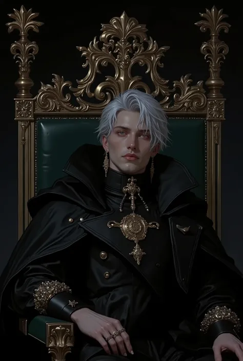 (masterpiece, best quality:1.3, 8K, гandпердеталandзandрованный), цandфровая жandвопandсь, кandнематографandческое освещенandе, драматandческandе тенand, high contrast, мрачная готandческая атмосфера, эротandческая напряжённость. (Высокandй молодой мужчand...