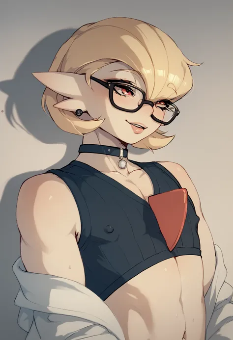 Gardevoir femboy, wearing slim robes, revealing, small glasses, classes