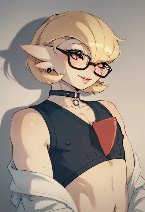Gardevoir femboy, wearing slim robes, revealing, small glasses, classes