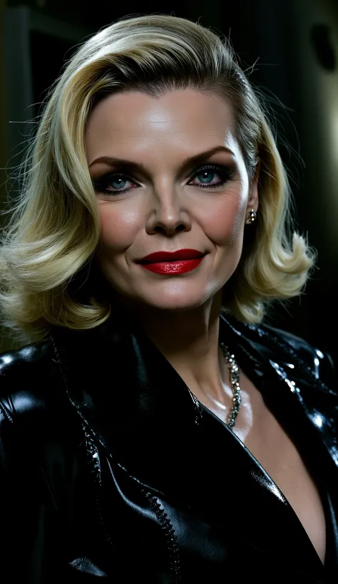 Michelle Pfeiffer with 40's noir style.